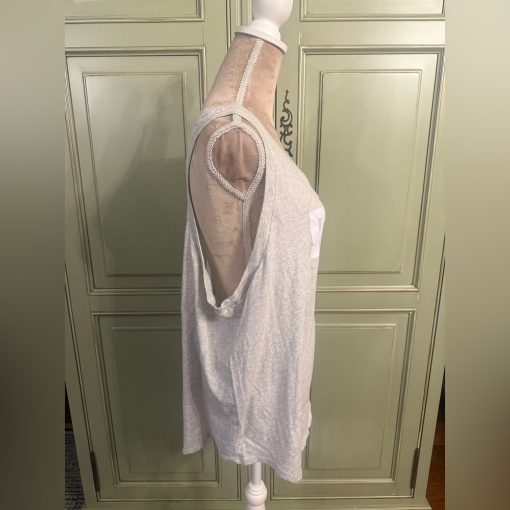 PINK Victoria's Secret Light Gray Tank Top - Picture 3 of 4